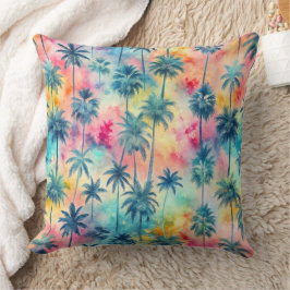 Pattern Tie Dye Palms Kissen