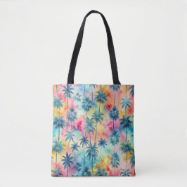 Pattern Tie Dye Palms Tasche