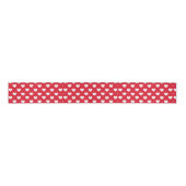 Pattern Valentine Background With Hearts Love      Ripsband (Vorderseite)