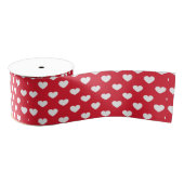 Pattern Valentine Background With Hearts Love      Ripsband (Spule)