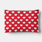 Pattern Valentine Background With Hearts Love      Zubehörtasche (Vorderseite)