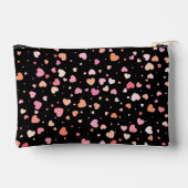 Pattern Valentine`s 2023 Background With Heart Zubehörtasche (Rückseite)