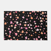 Pattern Valentine's 2023 Hintergrund mit Herz Fußmatte (Vorderseite)