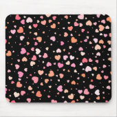 Pattern Valentine's 2023 Hintergrund mit Herz Mousepad (Vorne)