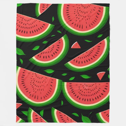 Pattern Watermelon Fleecedecke (Vorderseite)