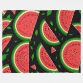 Pattern Watermelon Fleecedecke (Vorderseite (Horizontal))