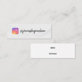 Pattern Waves instagramm Visitenkarte (Vorne/Hinten)