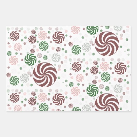 Pattern Weihnachtsbretzel Geschenkpapier Set (Vorderseite)