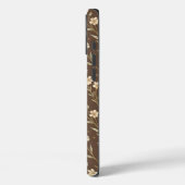 Pattern Wildflowers Brown Background Case-Mate iPhone Hülle (Rückseite / Links)
