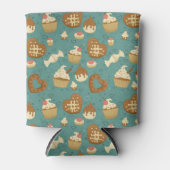 Pattern with cupcakes and candies dosenkühler (Vorderseite)