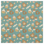 Pattern with cupcakes and candies stoff (Muster)