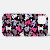 Pattern with cute kawaii doodcats 3 Case-Mate iPhone hülle (Rückseite (Horizontal))