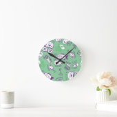 Pattern with Food Runde Wanduhr (Zuhause)