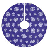 Pattern With large snowflakes Polyester Weihnachtsbaumdecke (Vorderseite)