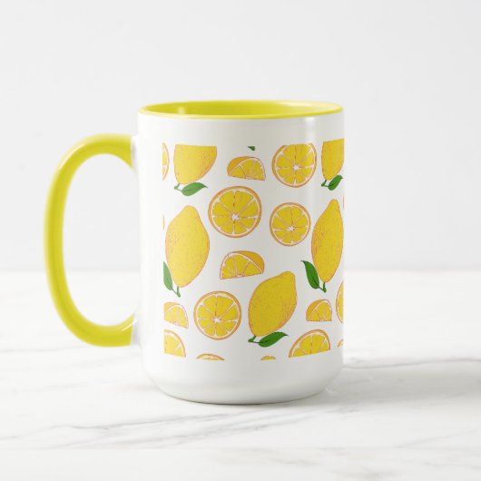 Pattern Zitronenfrucht Tasse (Links)