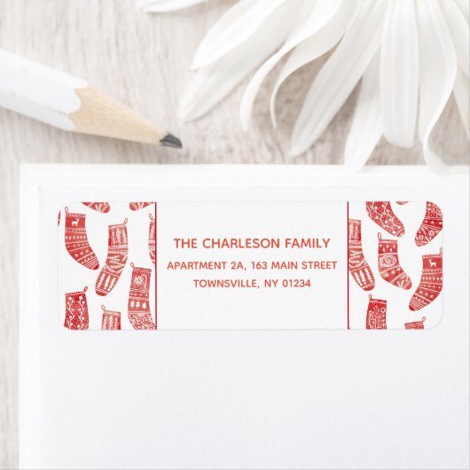 Patternadresse für skandinavischen Weihnachtsmann- (Insitu)