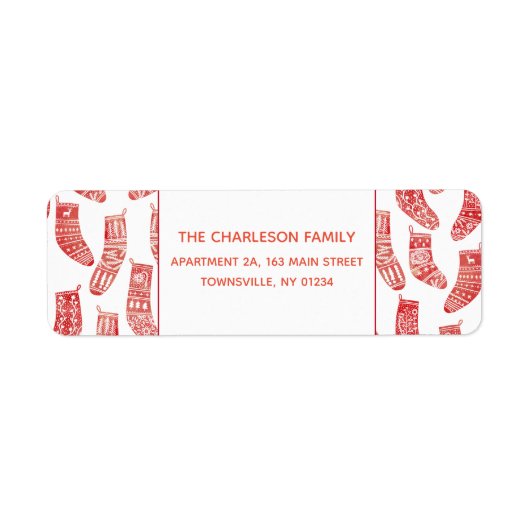 Patternadresse für skandinavischen Weihnachtsmann- (Vorne)