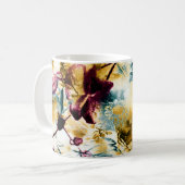 Patterned batik fabric suitable as backgroundabstr kaffeetasse (Vorderseite Links)
