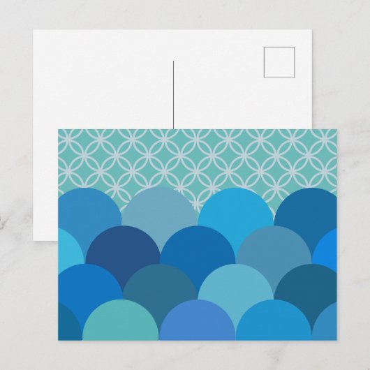 Patterned Circles 2  Postkarte (Vorne/Hinten)