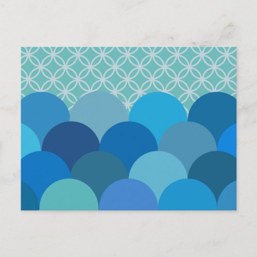 Patterned Circles 2  Postkarte (Vorderseite)