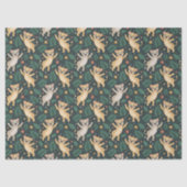 Patterned fabric featuring playful cartoon lion  seidenpapier (Vorderseite)
