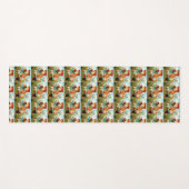 Patterned image of cartoon characters in a forest  yogamatte (Vorderseite (Horizontal))