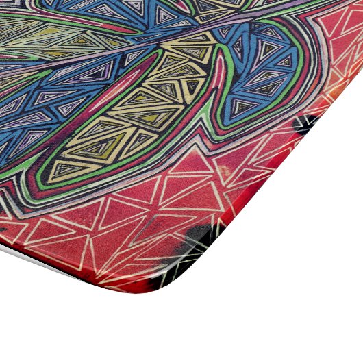 Patterned leaf schneidebrett (Ecke)