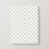 Patterned notebook with a white cover  button (Vorderseite)