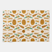 Patterned rug designs with a rustic bakery theme geschirrtuch (Horizontal)