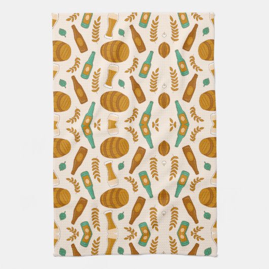 Patterned rug designs with a rustic bakery theme geschirrtuch (Vertikal)