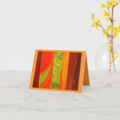 Patterned Scarves Greeting Card Karte (Gelbe Blume)