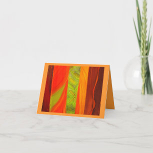 Patterned Scarves Greeting Card Karte