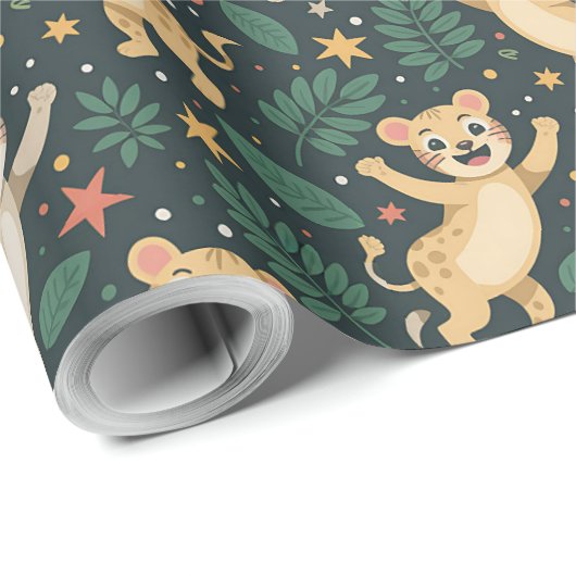 Patterned wrapping paper featuring illustrations geschenkpapier (Rolleneckpunkt)
