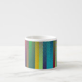 Patternfarbene Streifen + Ihre Ideen Espressotasse (Vorderseite)