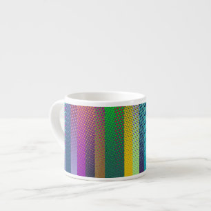 Patternfarbene Streifen + Ihre Ideen Espressotasse