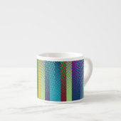 Patternfarbene Streifen + Ihre Ideen Espressotasse (Vorderseite Rechts)
