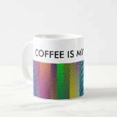 Patternfarbene Streifen + Ihre Ideen Kaffeetasse (Vorderseite Links)