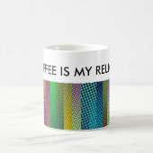 Patternfarbene Streifen + Ihre Ideen Kaffeetasse (Mittel)
