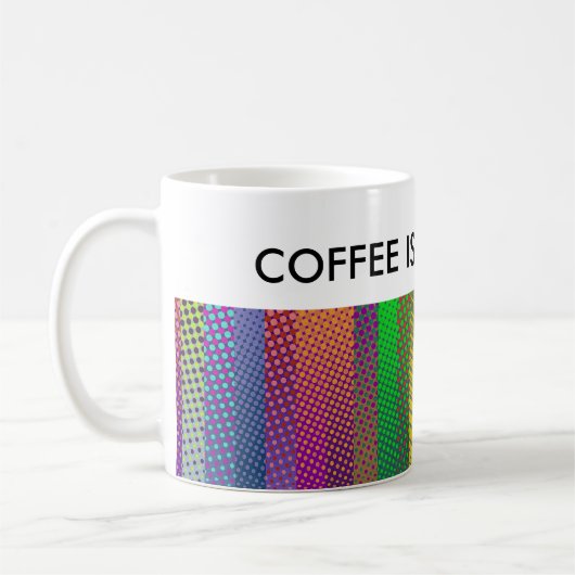 Patternfarbene Streifen + Ihre Ideen Kaffeetasse (Links)