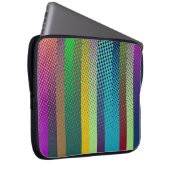 Patternfarbene Streifen + Ihre Ideen Laptopschutzhülle (Vorne Rechts)
