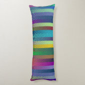 Patternfarbene Streifen + Ihre Ideen Seitenschläferkissen (Rückseite (Vertikal))