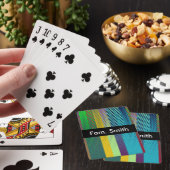 Patternfarbene Streifen + Ihre Ideen Spielkarten (In Situ)