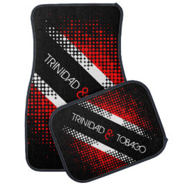 Patternflagge Trinidad und Tobago Dot Autofußmatte