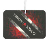 Patternflagge Trinidad und Tobago Dot Autolufterfrischer (Rückseite)