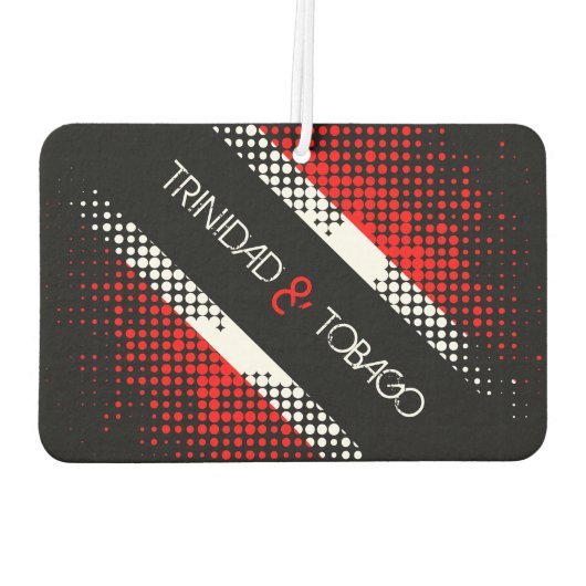 Patternflagge Trinidad und Tobago Dot Autolufterfrischer (Rückseite)