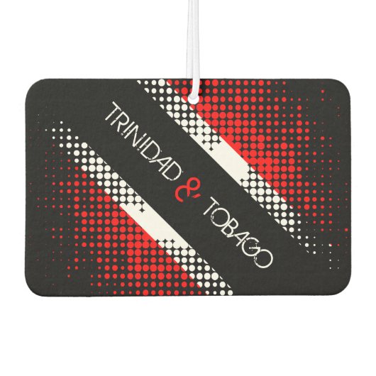 Patternflagge Trinidad und Tobago Dot Autolufterfrischer (Vorderseite)