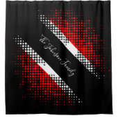 Patternflagge Trinidad und Tobago Dot | Familienna Duschvorhang (Vorderseite)
