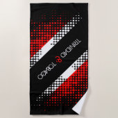 Patternflagge Trinidad und Tobago Dot Strandtuch (Vorderseite)