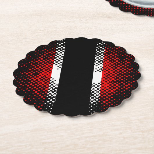 Patternflagge Trinidad und Tobago Dot Untersetzer (angewinkelt)