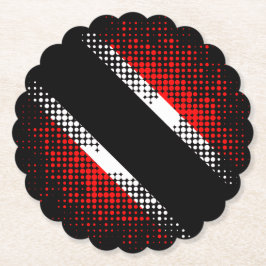 Patternflagge Trinidad und Tobago Dot Untersetzer